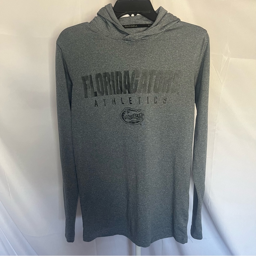 Russell Athletic Florida Gators Long Sleeve Hooded T-shirt Gray‎ Size Small